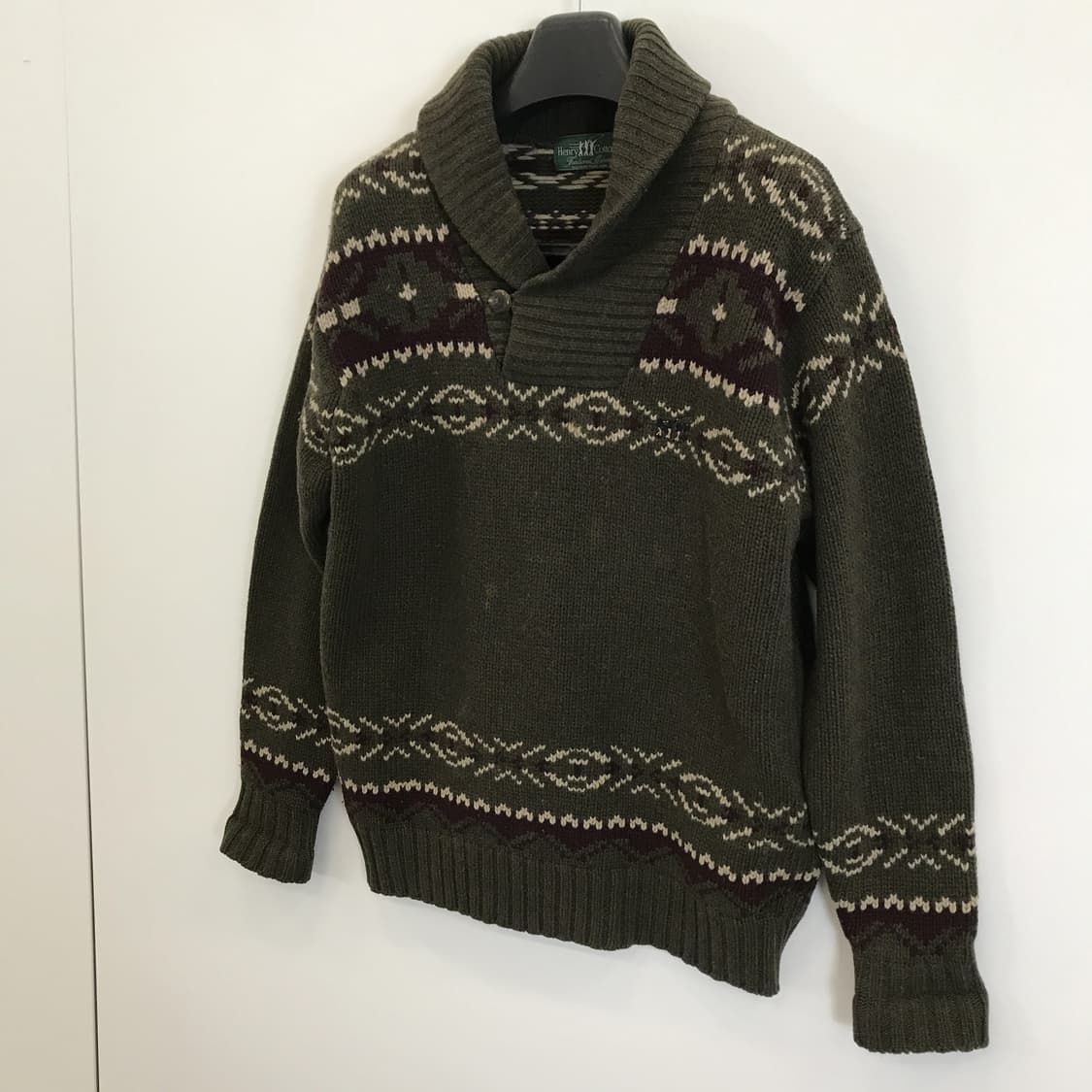 헨리코튼 울100프로 노르딕 숄카라니트 [100] 상품이미지2