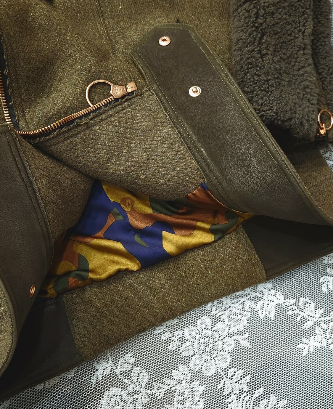 럭키슈에뜨 양털 라이더코트 상품이미지7