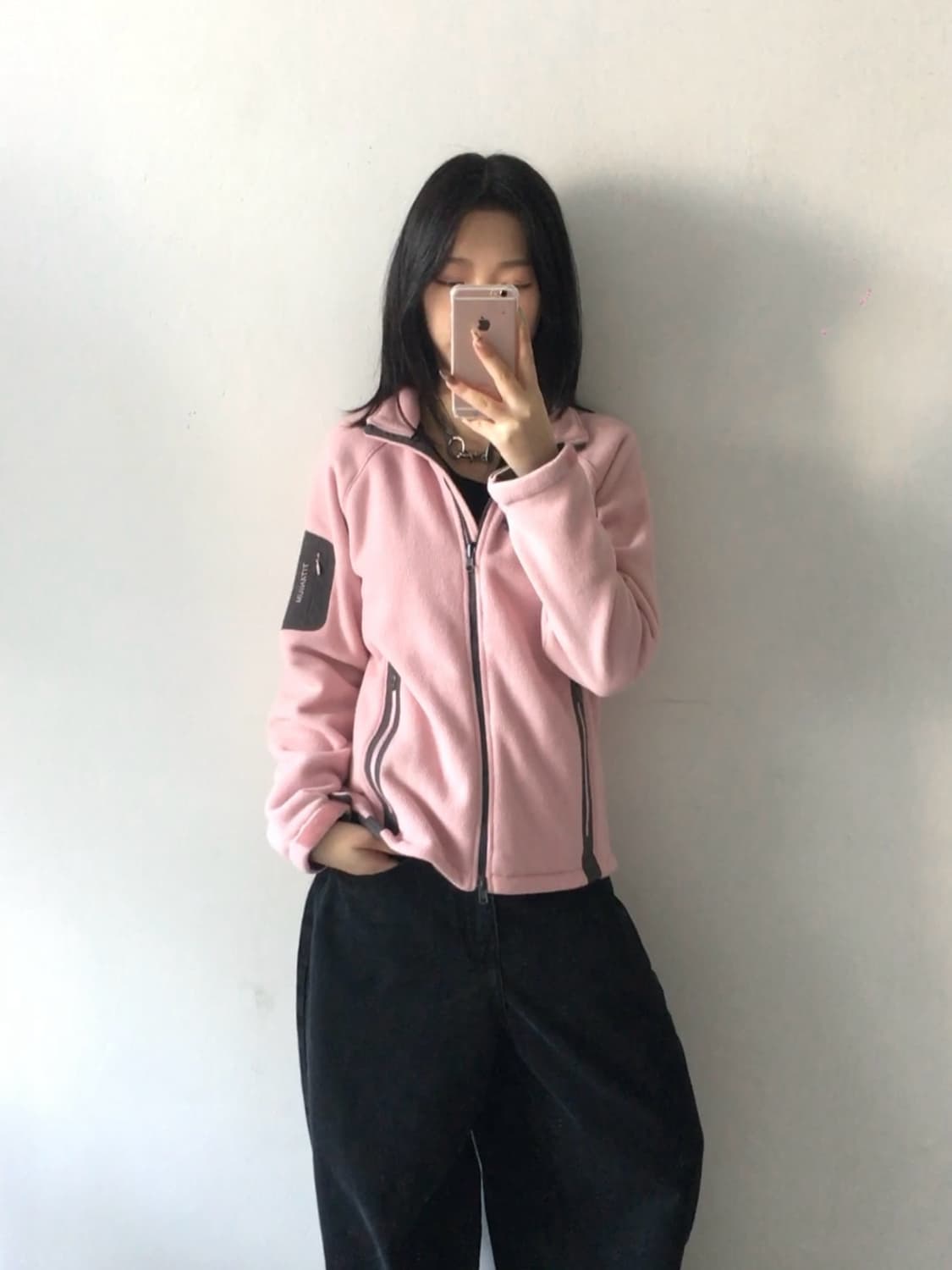 콜롬비아 자수로고 플리스 자켓 상품이미지1