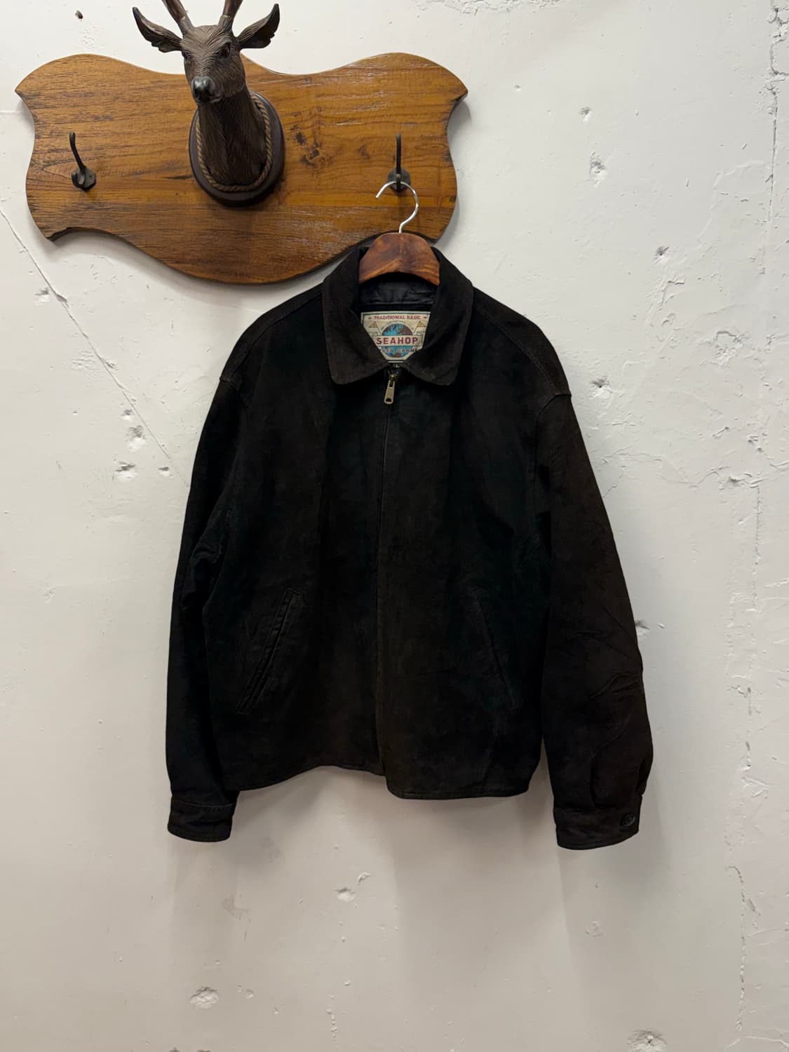 L) SEAHOP Traditional Basic Leather Jack 상품이미지2