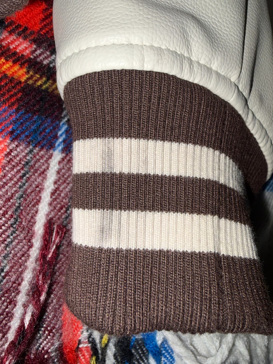 코드그라피 CGP | 레더 배색 바시티 M 상품이미지3