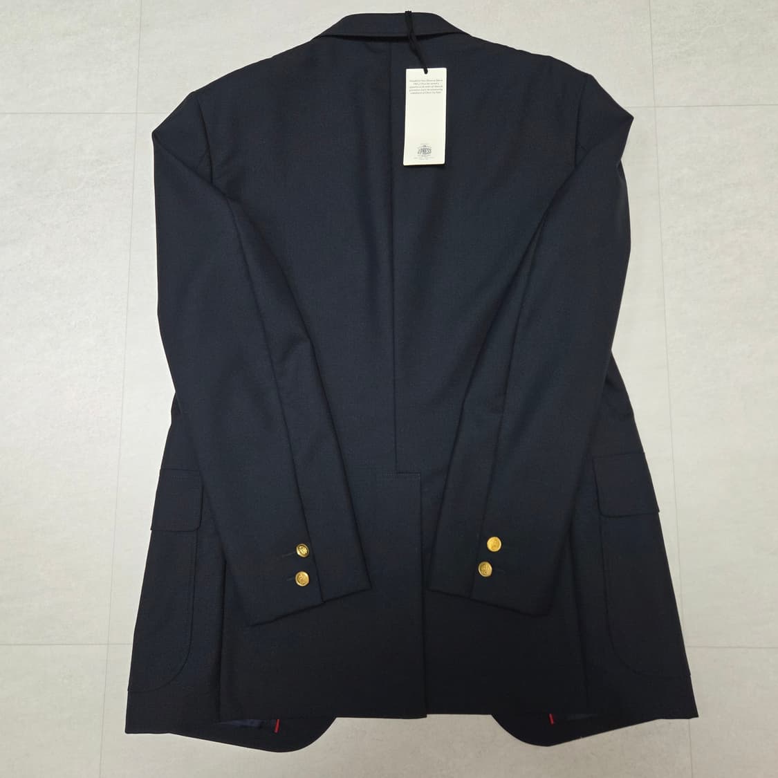 제이프레스 3롤 2버튼 금장 블레이저 자켓 상품이미지2