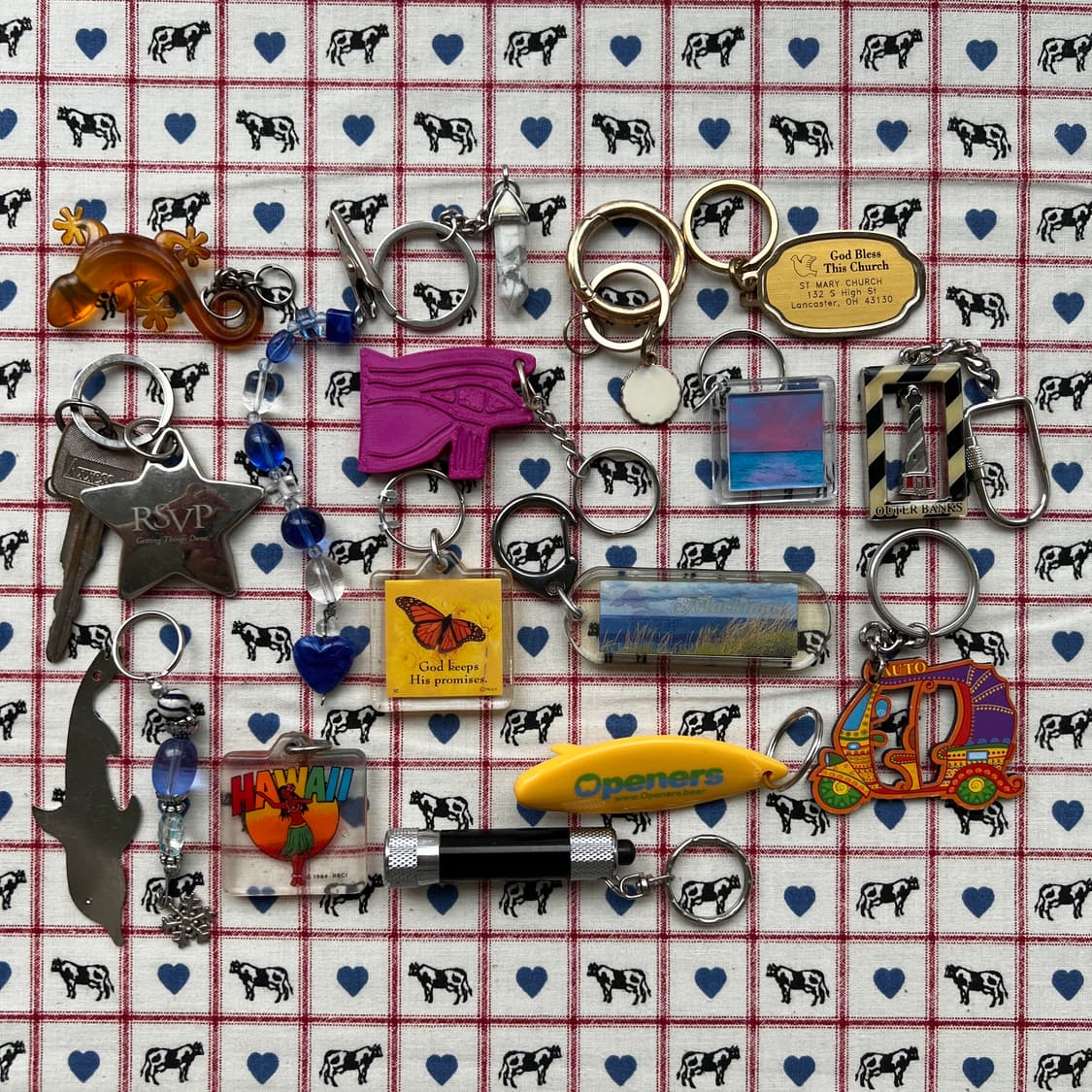 90s vtg Dolphin Metal Keyring 상품이미지3