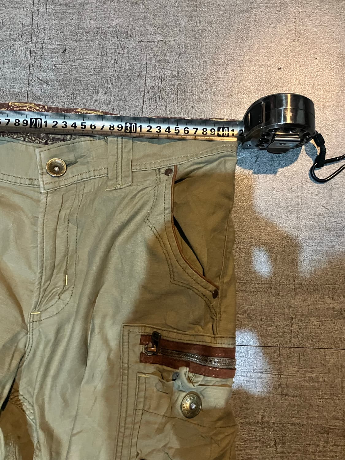 Edwin 에드윈 보헤미안웨스턴 스트릿 사이드지퍼 롱팬츠 카키베이지 상품이미지2