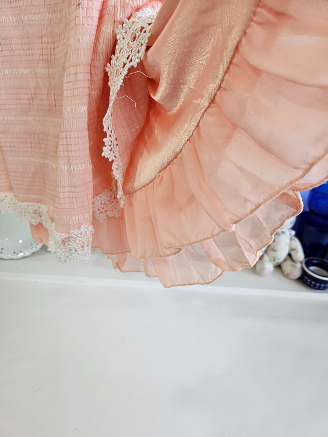 세실맥비 레이스 핑크 원피스 상품이미지7