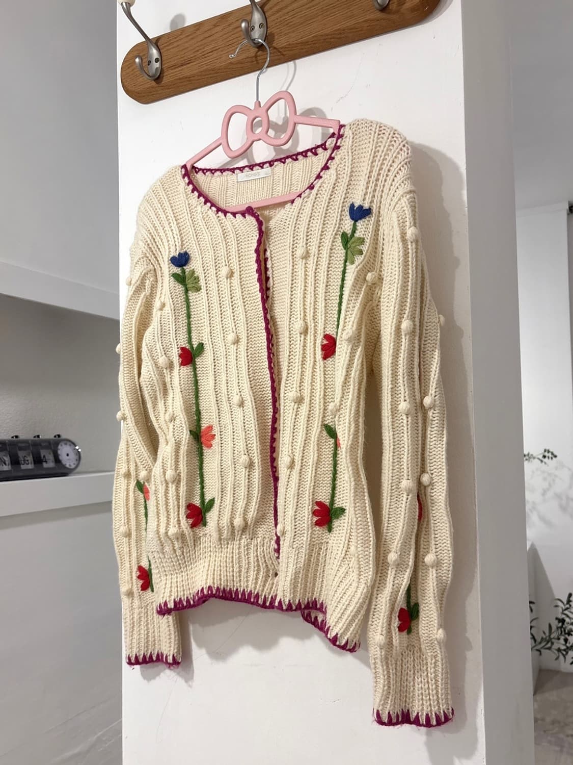 VTG 플라워 니트 가디건 상품이미지3