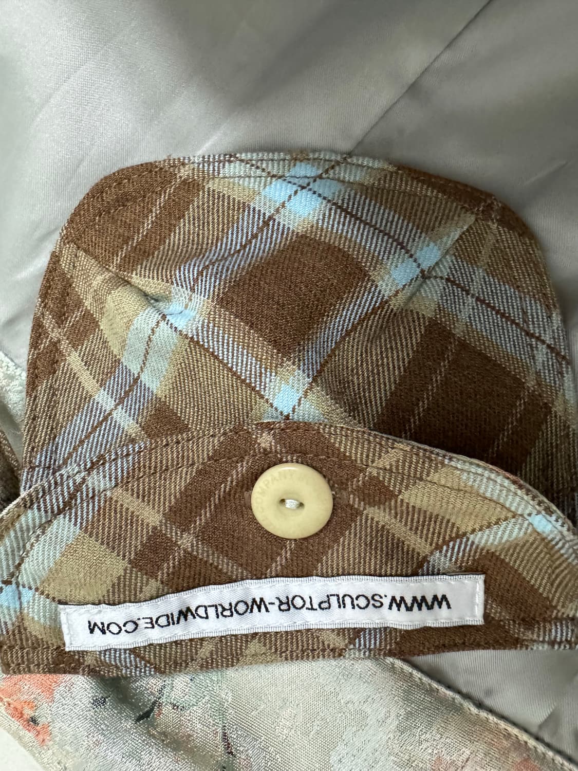 스컬프터 Folded Waist Plaid Skirt Blue Check 상품이미지7