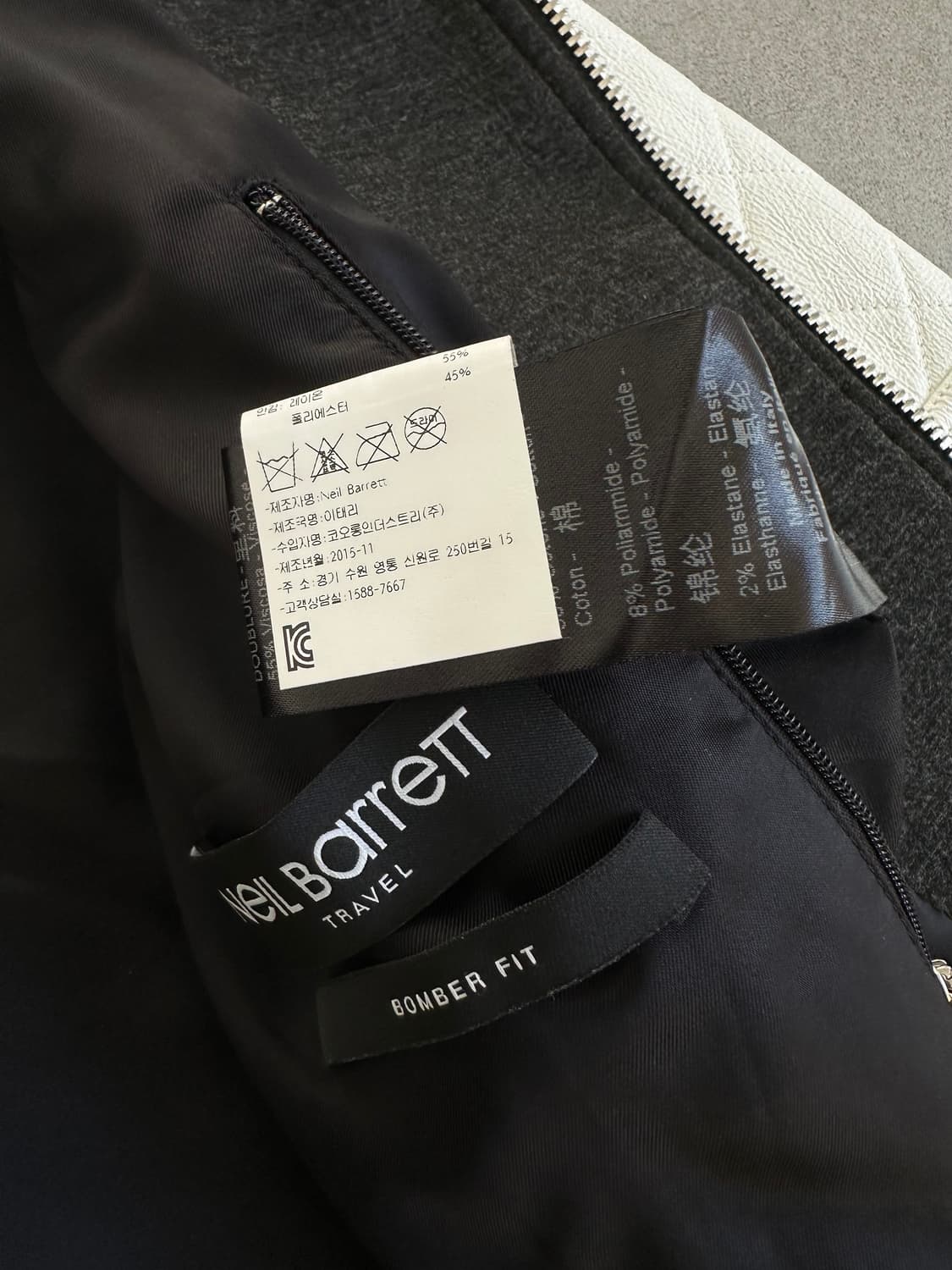 닐바렛 램스킨 레더 봄버핏 바시티 자켓 상품이미지7