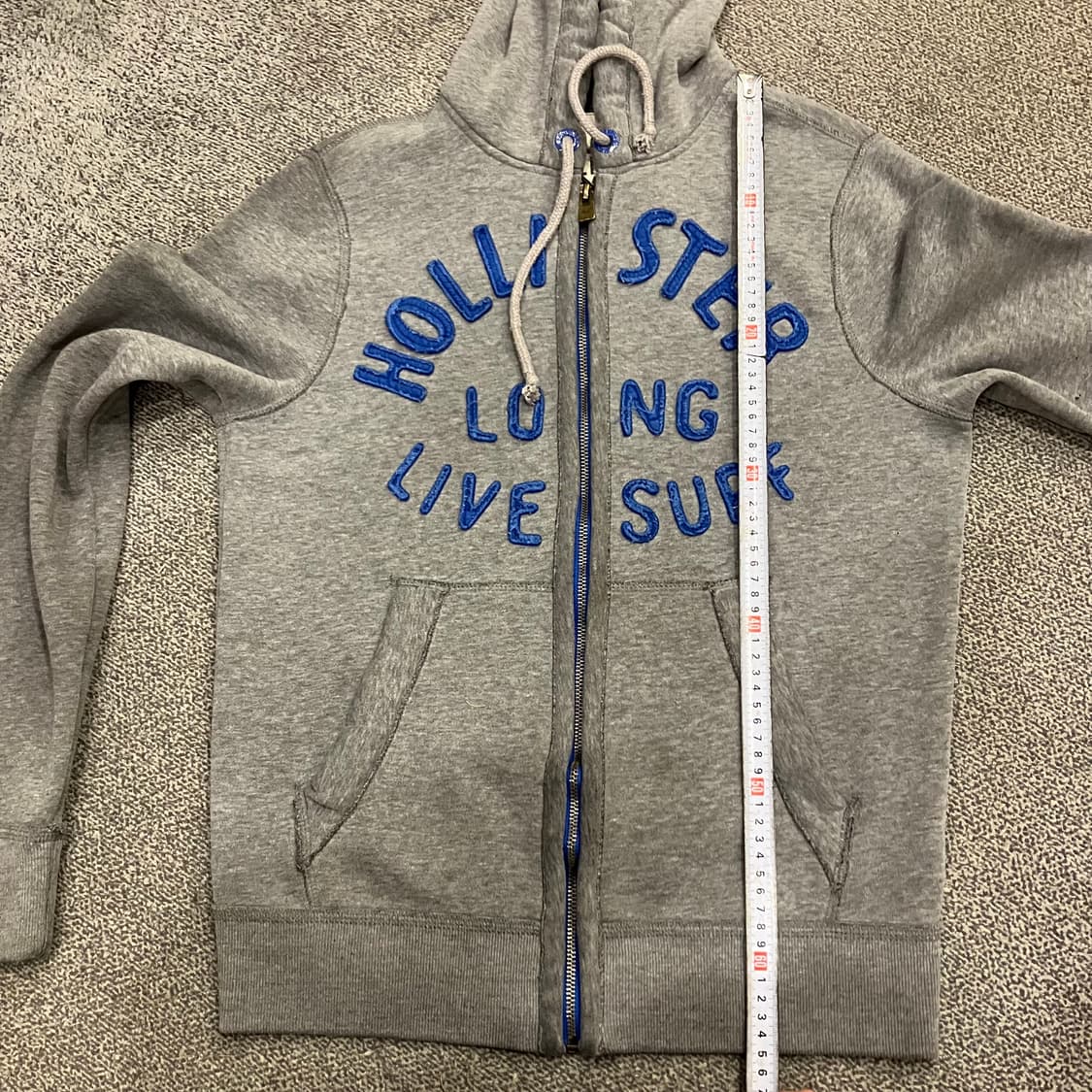 322 홀리스터 로고 후드집업 상품이미지5