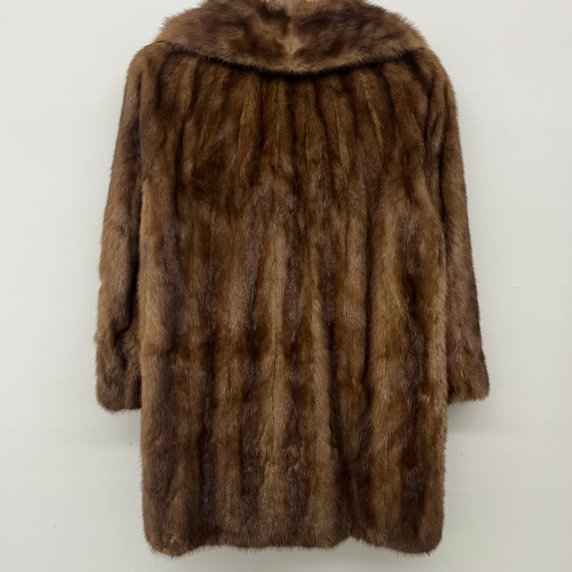 카와나베 브라운 밍크 코트 여L 상품이미지7