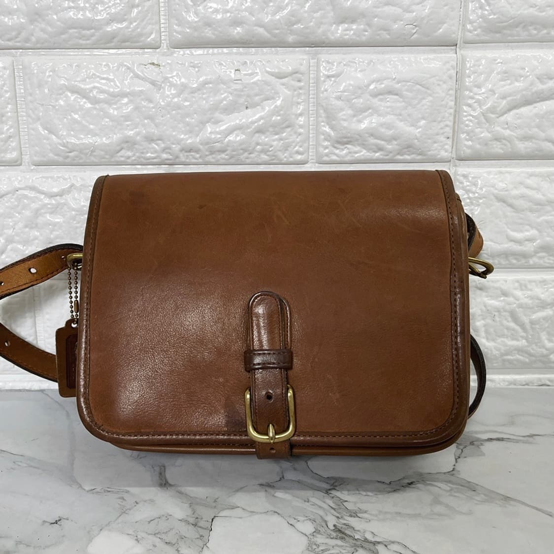 Old Coach 2110 Vintage Leather Crossbody 상품이미지1