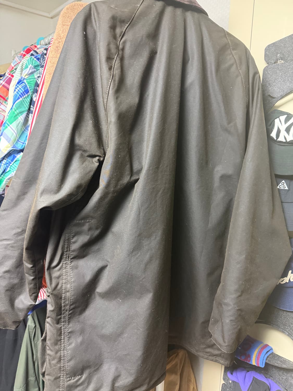 바버 뷰포트 올리브 왁스 자켓 40 상품이미지2