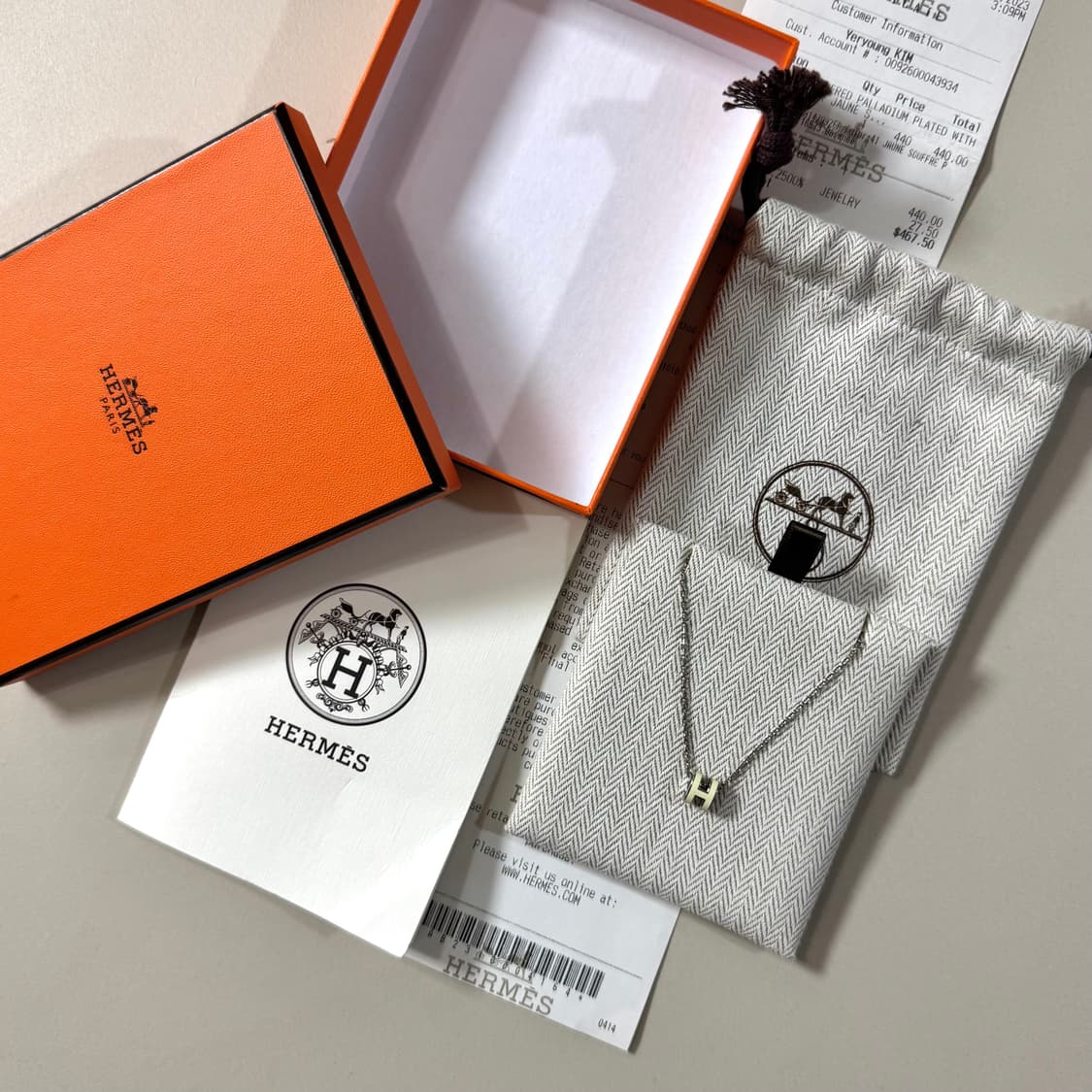 [정품/당일출고]에르메스 팝아슈 미니 목걸이 상품이미지1