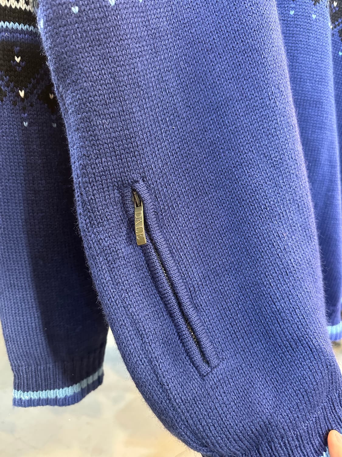 데일오브노르웨이 헤비 울 하프집 노르딕 스웨터 상품이미지6