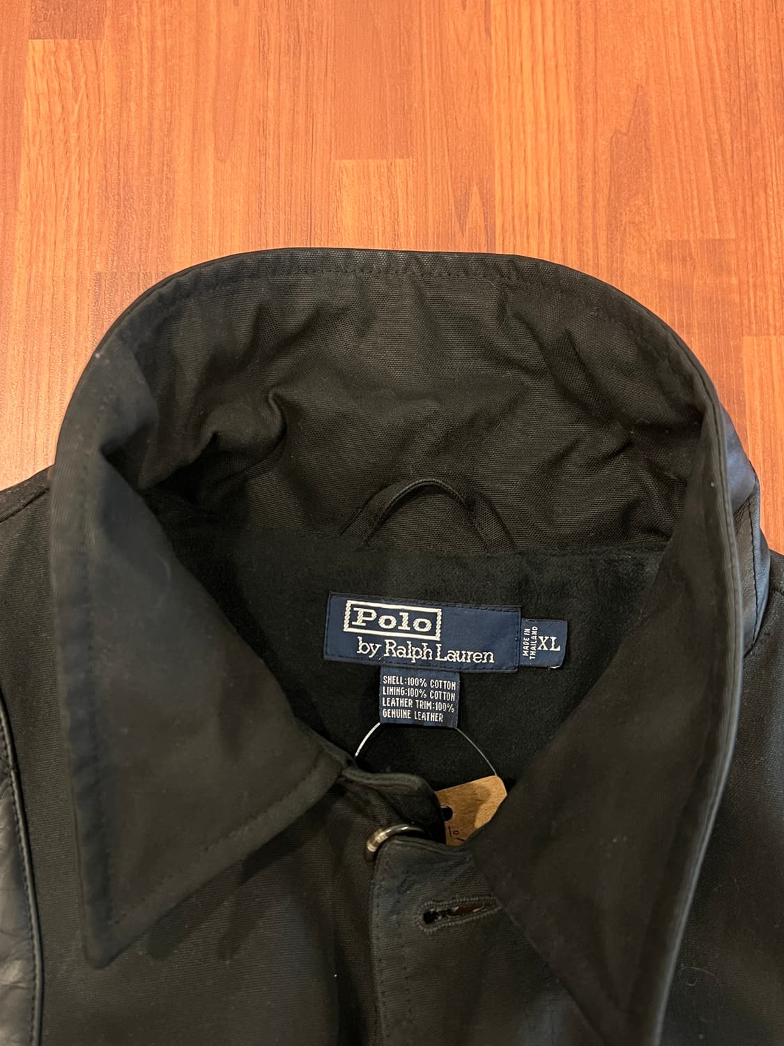 90s Polo RL 폴로 랄프로렌 매키노 레더 왁스 헌팅 자켓 상품이미지9