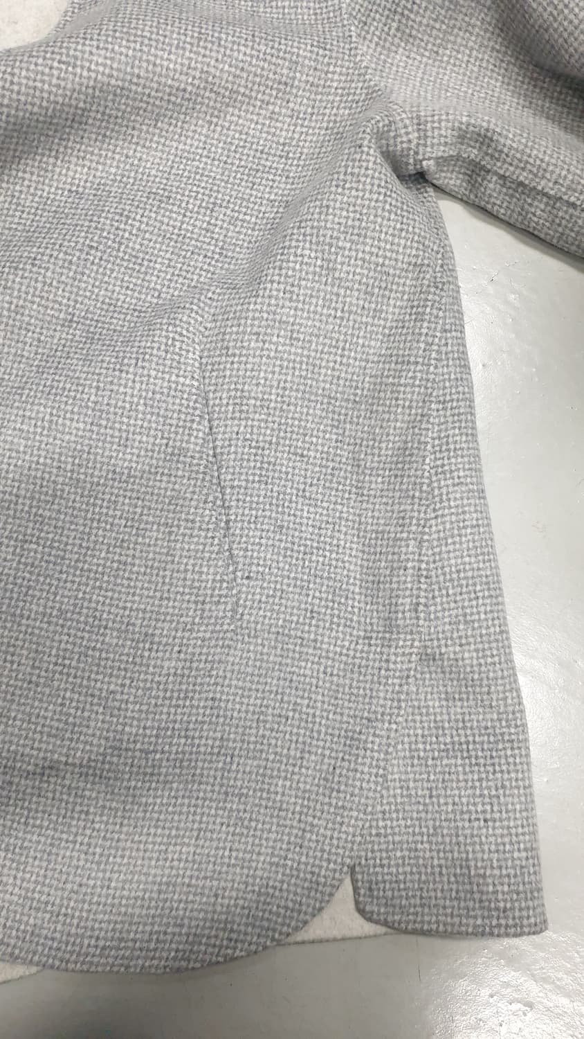 핸드메이드 울  100% 회색 코트 M사이즈 상품이미지10