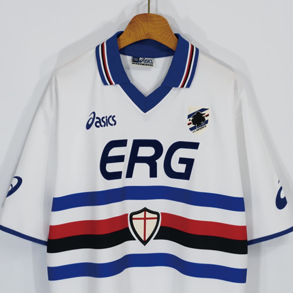 90s asics ERC 로고저지티셔츠 상품이미지3