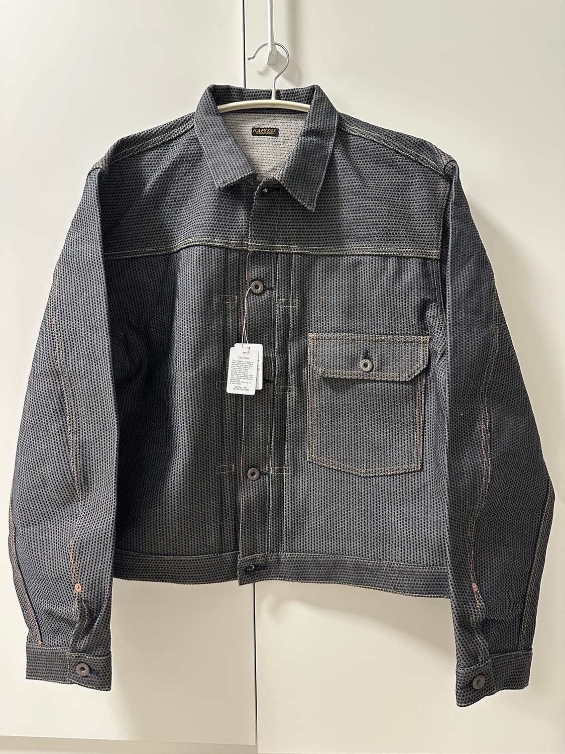 캐피탈 센츄리 데님 1세대 자켓 N7S 차콜 인디고 상품이미지1