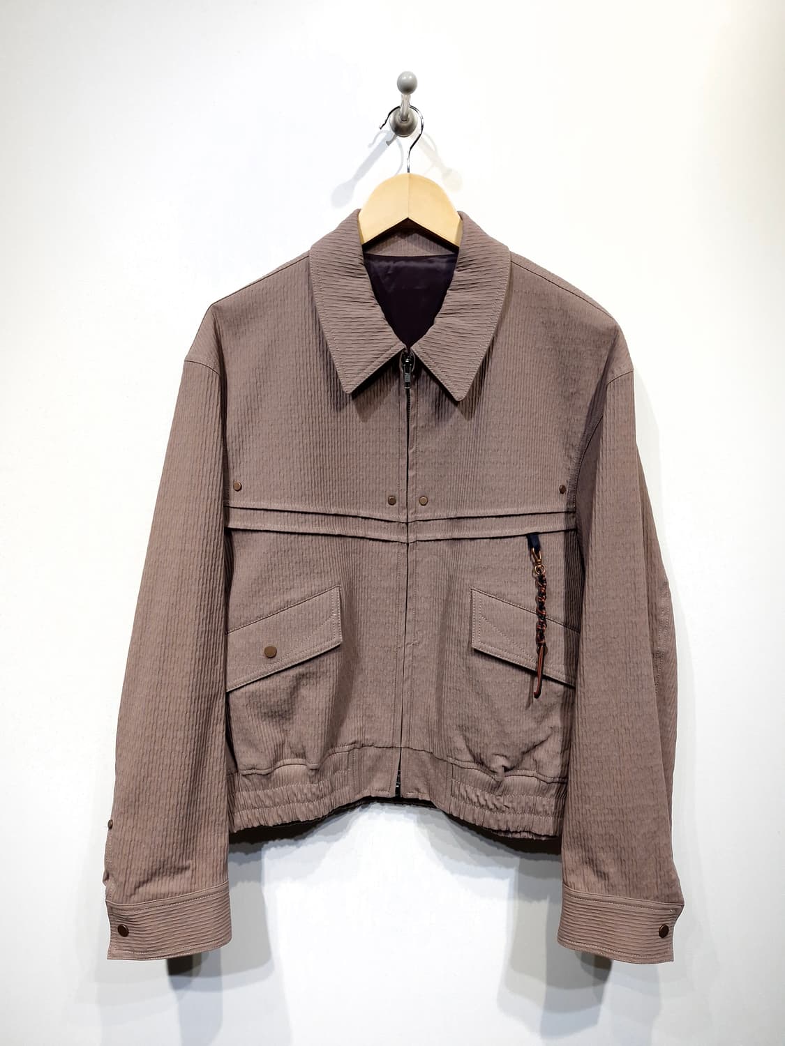 엘무드(LMOOD) 더스티 웨스턴 블루종 자켓 핑크[46] 상품이미지4