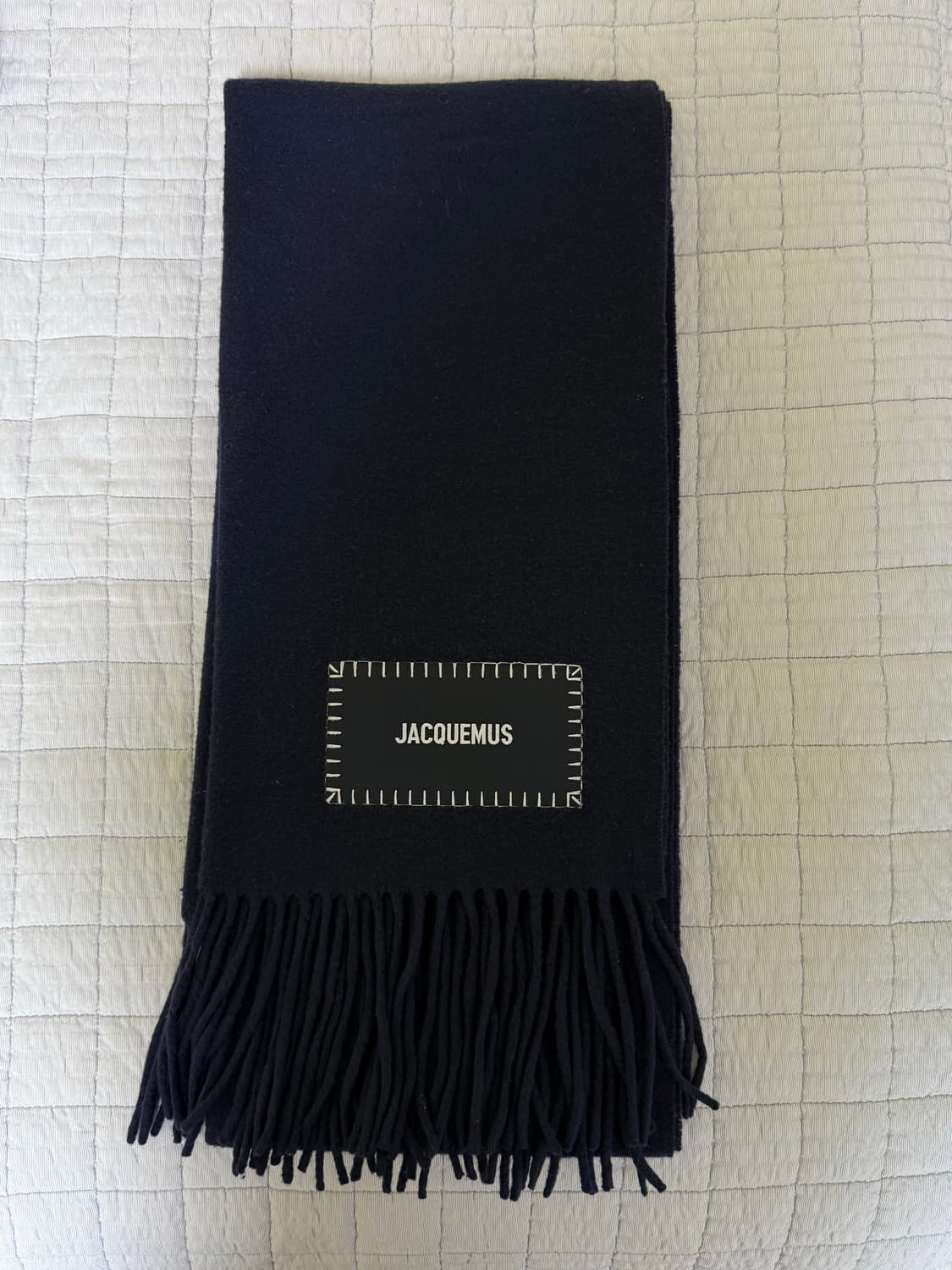 자크뮈스 울 머플러 네이비 상품이미지2