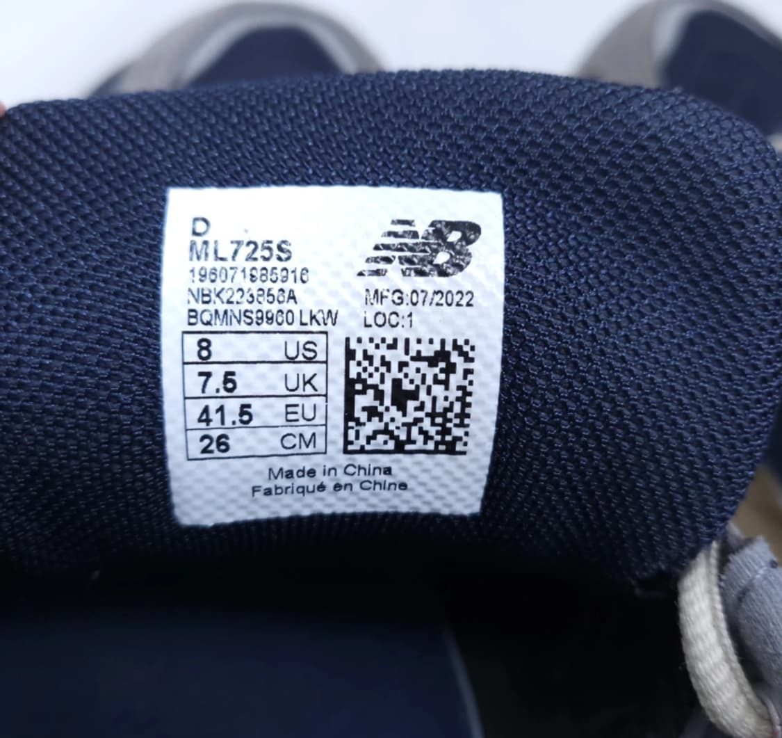뉴발란스 725 네이비/회색 운동화 260 상품이미지9