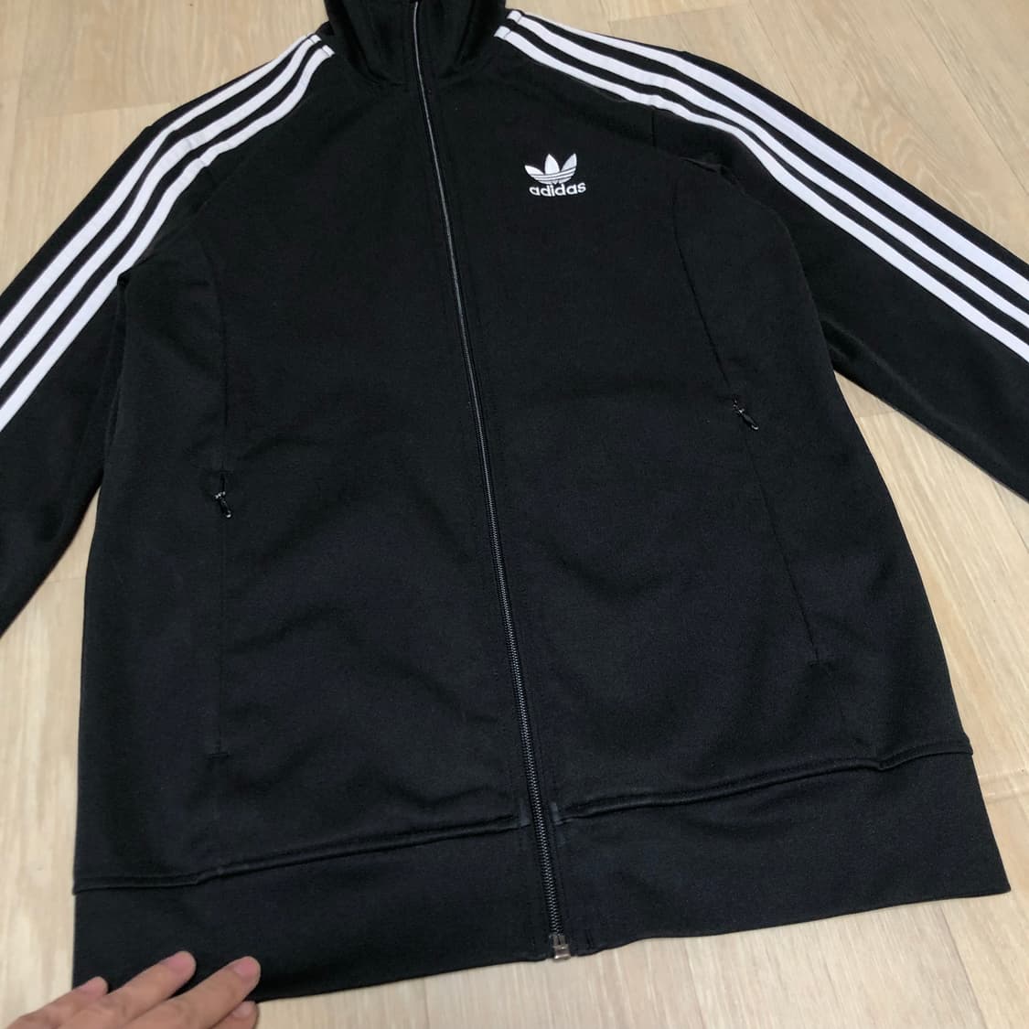 (90) 아디다스 adidas 유로파 TT 트랙탑 불꽃로고 져지 블랙 상품이미지3