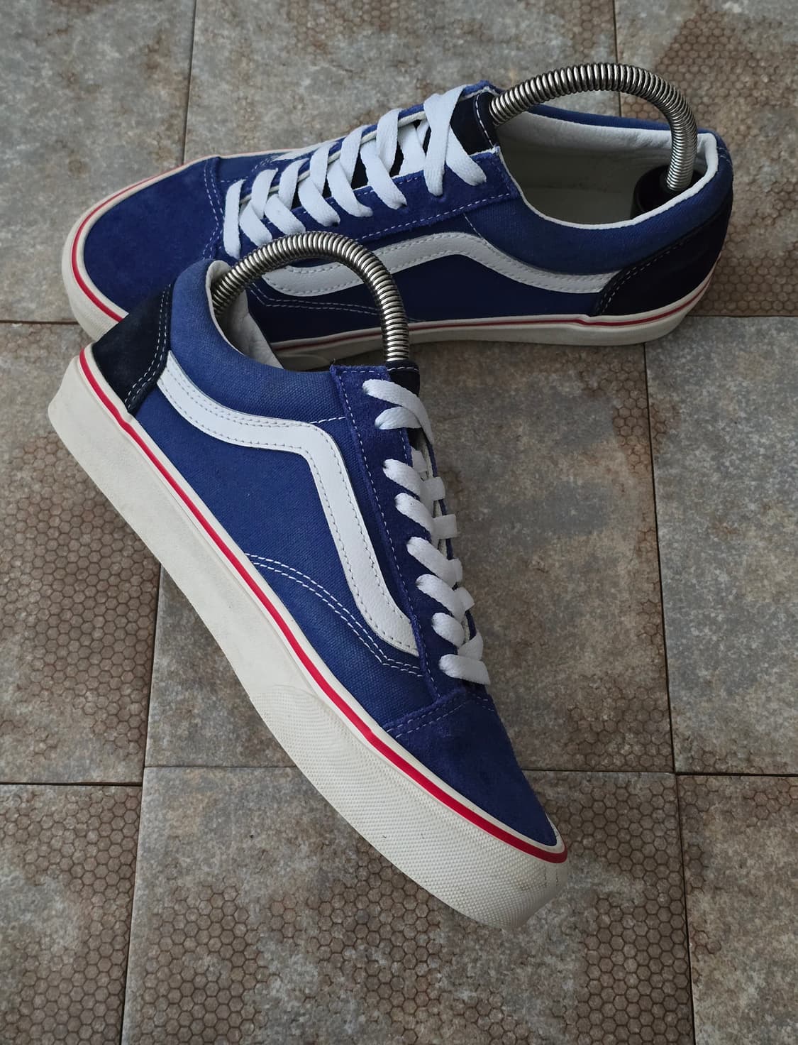 (260)반스 스타일 36 블루 화이트 상품이미지5