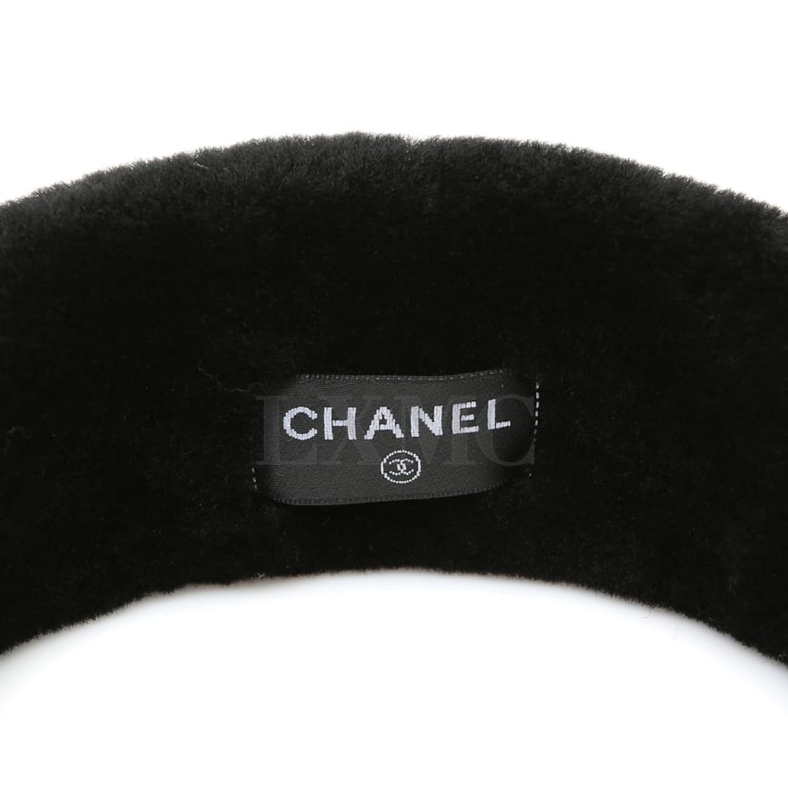 샤넬 시어링 헤어밴드 로고 레터링 밍크 머리띠 AA8510 상품이미지7