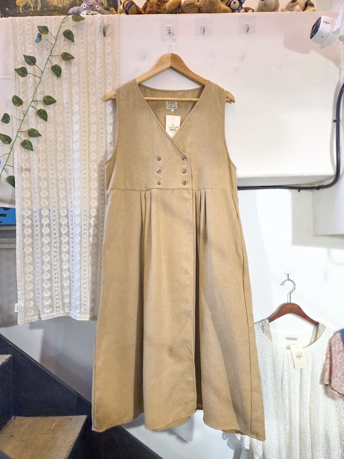 sm2 더블버튼 민소매 원피스 상품이미지1