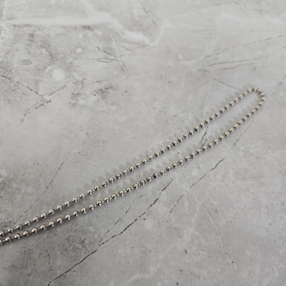 구찌 인터로킹 더블 G 실버 네크리스 목걸이 판매 상품이미지5