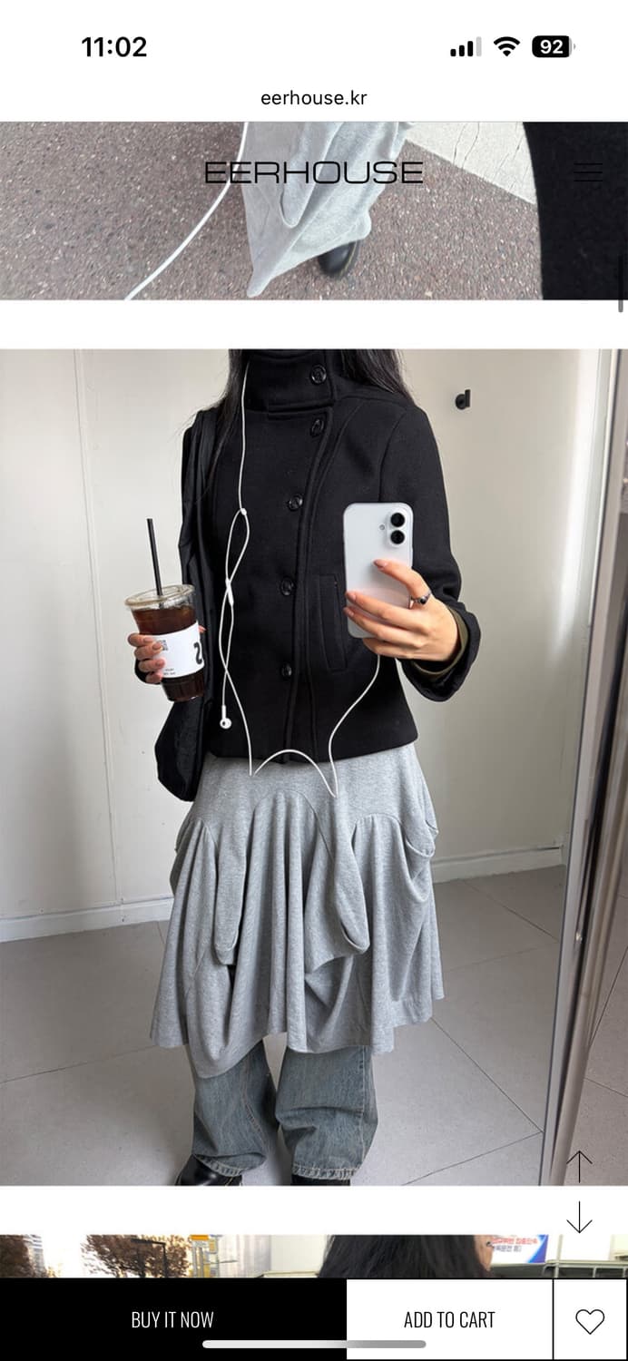 이이알하우스 숏코트 Baily short coat 상품이미지2