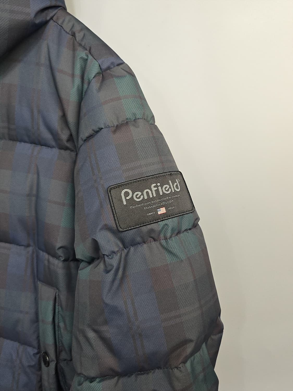 펜필드(Penfield) 블랙워치 체크 롱패딩 L 상품이미지3
