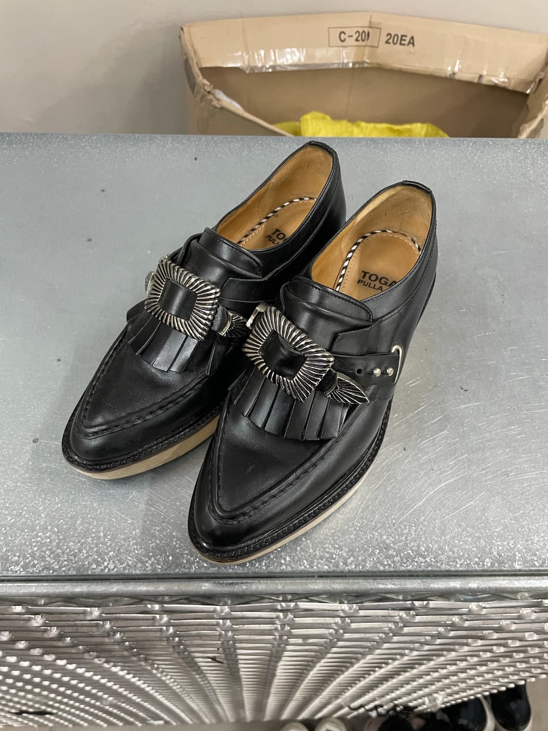 토가 풀라 버클 플랫폼 우드 로퍼 36 상품이미지2