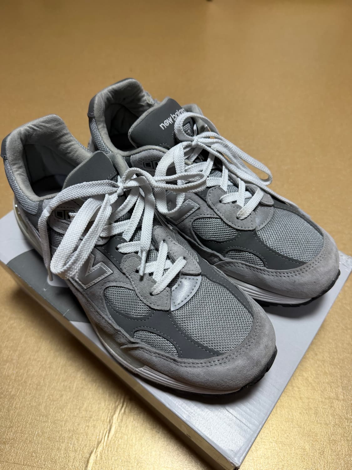 [275] 뉴발란스 992 그레이 275사이즈 5회착 상품이미지2