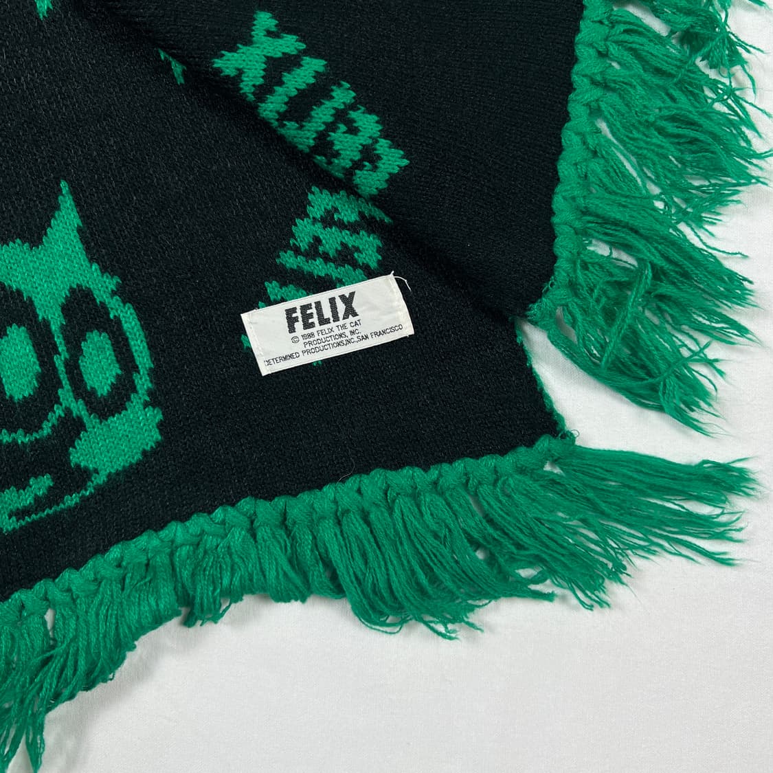 80’s 88년도 펠릭스 felix 카툰 머플러 목도리 상품이미지6