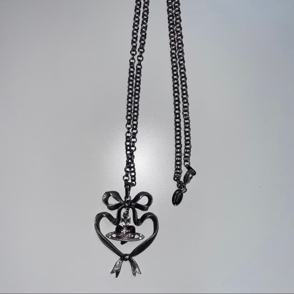 비비안웨스트우드 아카이브 디아망떼 리본 팬던트 목걸이 상품이미지6