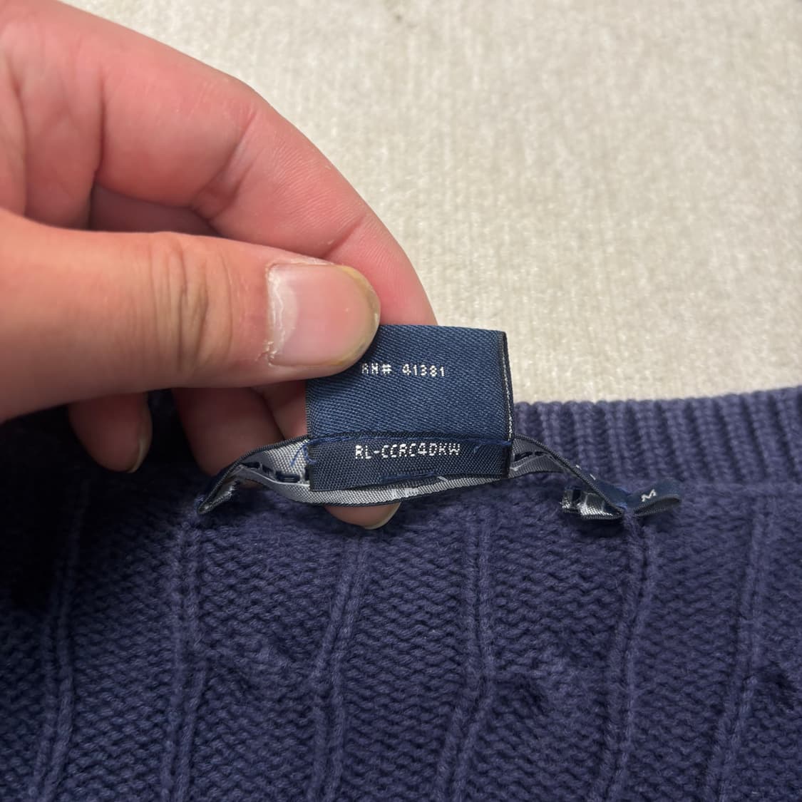 95 폴로랄프로렌 스포츠 꽈배기 가디건 상품이미지5