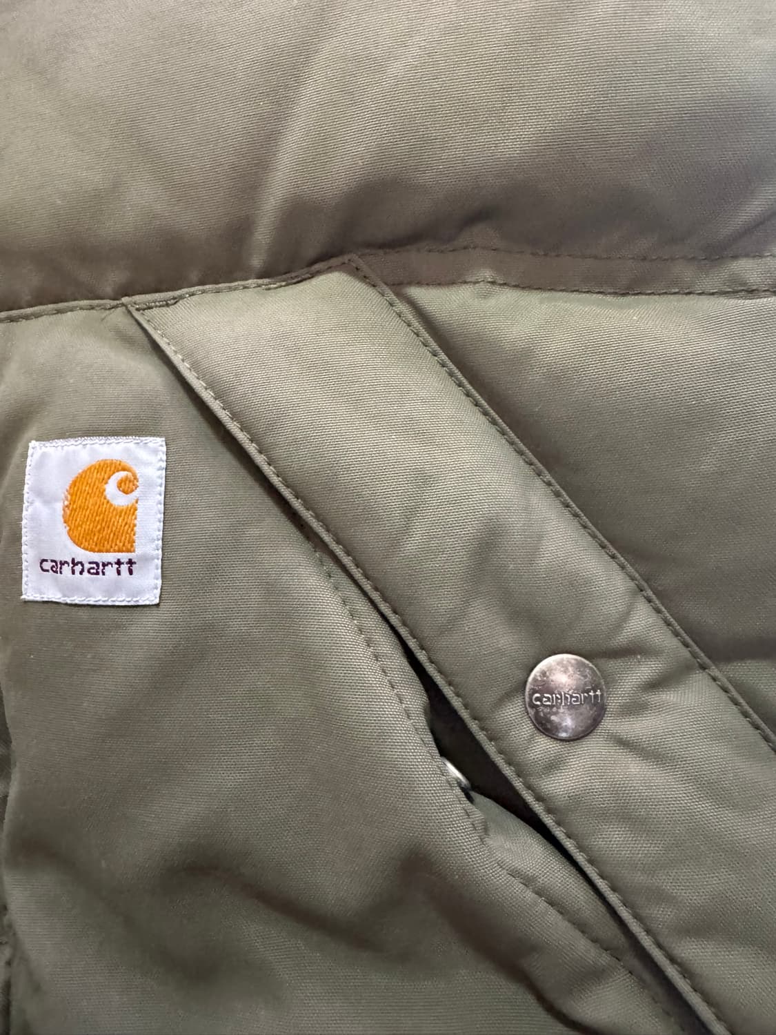 칼하트 다운 카키 조끼 베스트(S사이즈) 상품이미지8