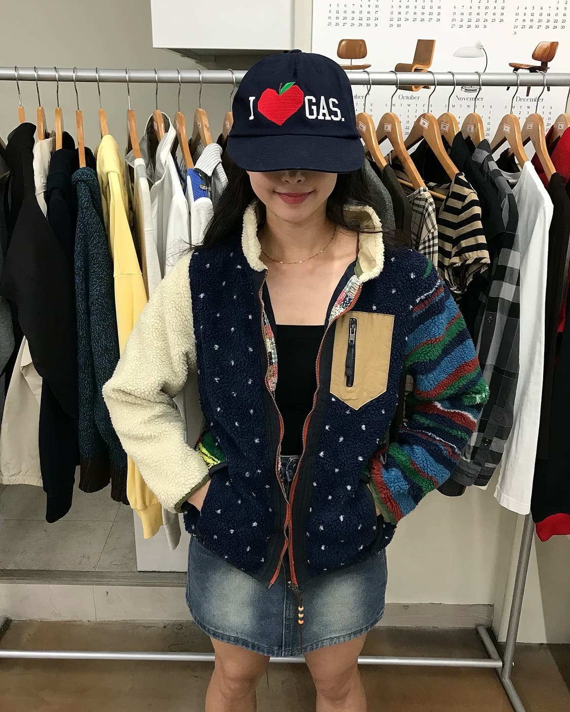 일본 빈티지 리버시블 양털 후리스 자켓 상품이미지6