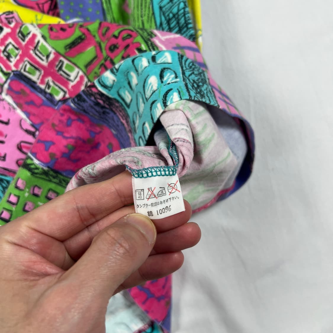 90‘s ficce 요시유키코니시 자유의여신상 올프린트 반팔티셔츠 상품이미지8