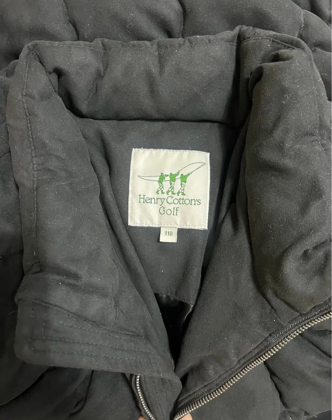 헨리코튼골프 남성 블랙 덕다운패딩점퍼 110 상품이미지5