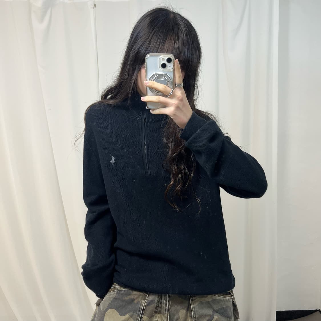 Polo Black Half-zip Knit 상품이미지1