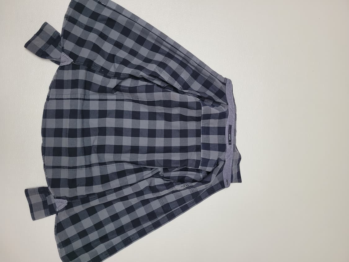 스텝 STAFF 남자 체크셔츠 100 다크그레이 상품이미지8