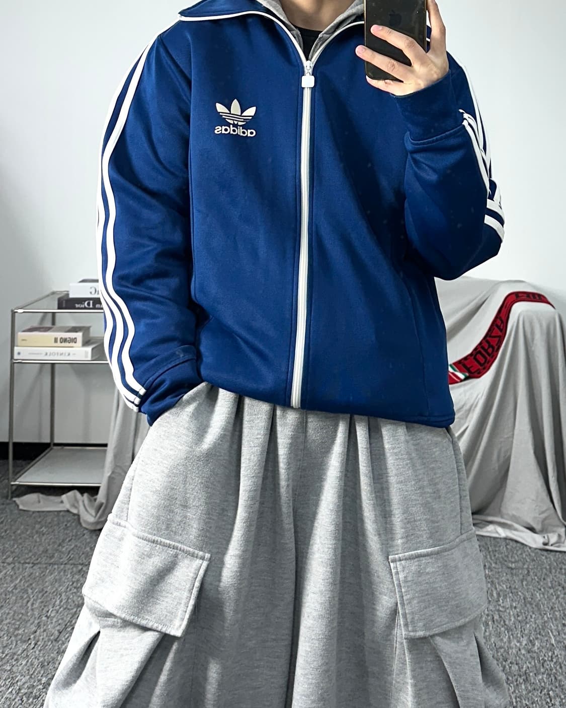 아디다스 딥블루 유로파 트랙탑 져지 L 상품이미지3