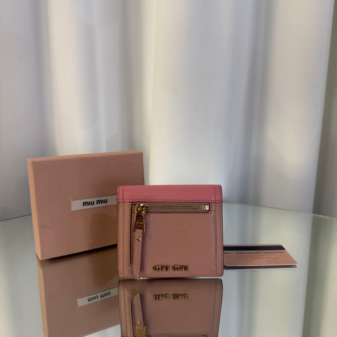 미우미우 마드라스 3단 반지갑 상품이미지2