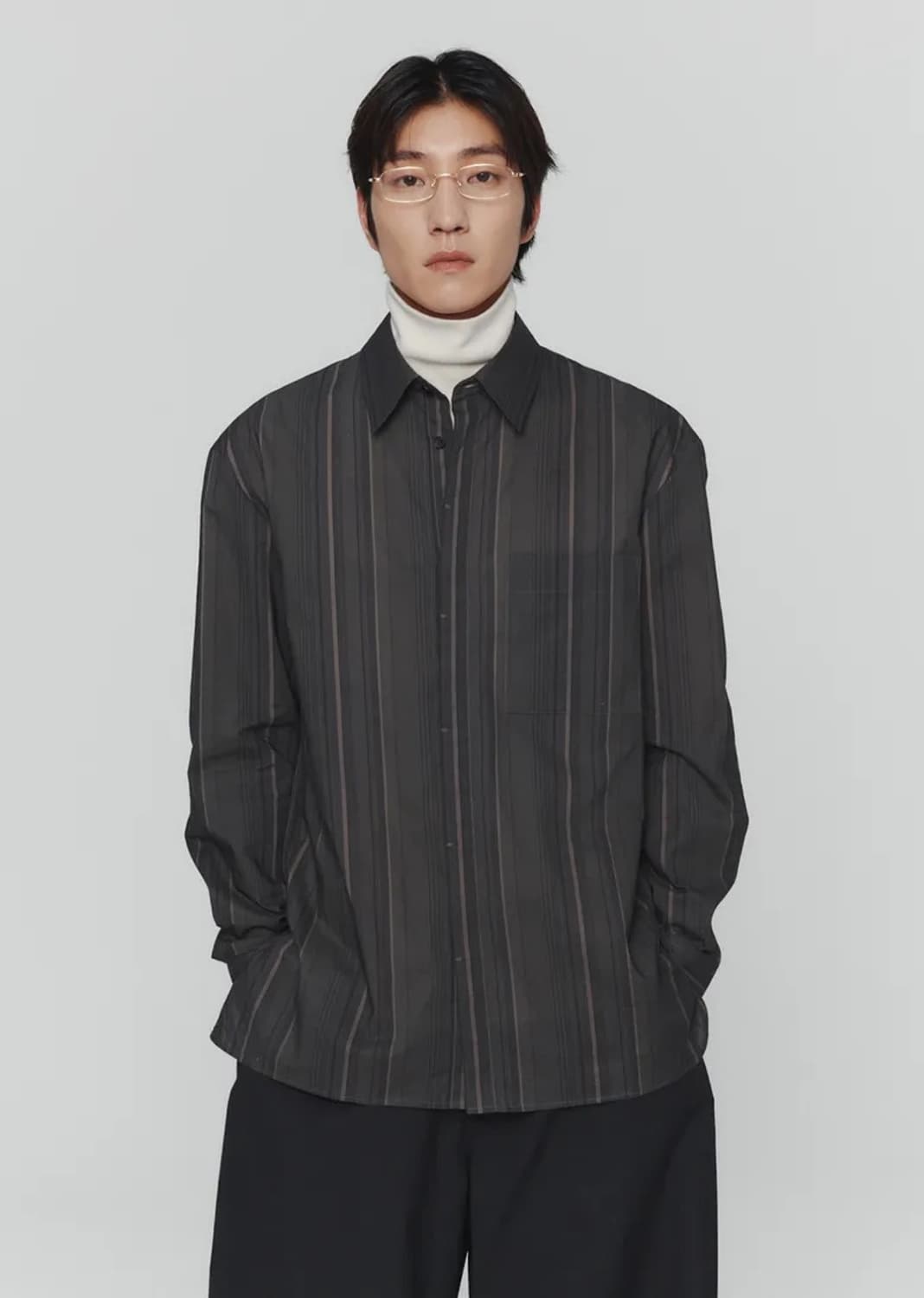 아모멘토 STRIPE OVERSIZED 셔츠 M사이즈 상품이미지1