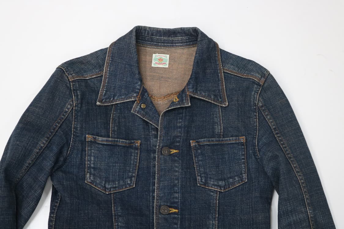 BRAPPERS 브라퍼즈 빈티지 워싱 데님 트러커 자켓 (M) 상품이미지3