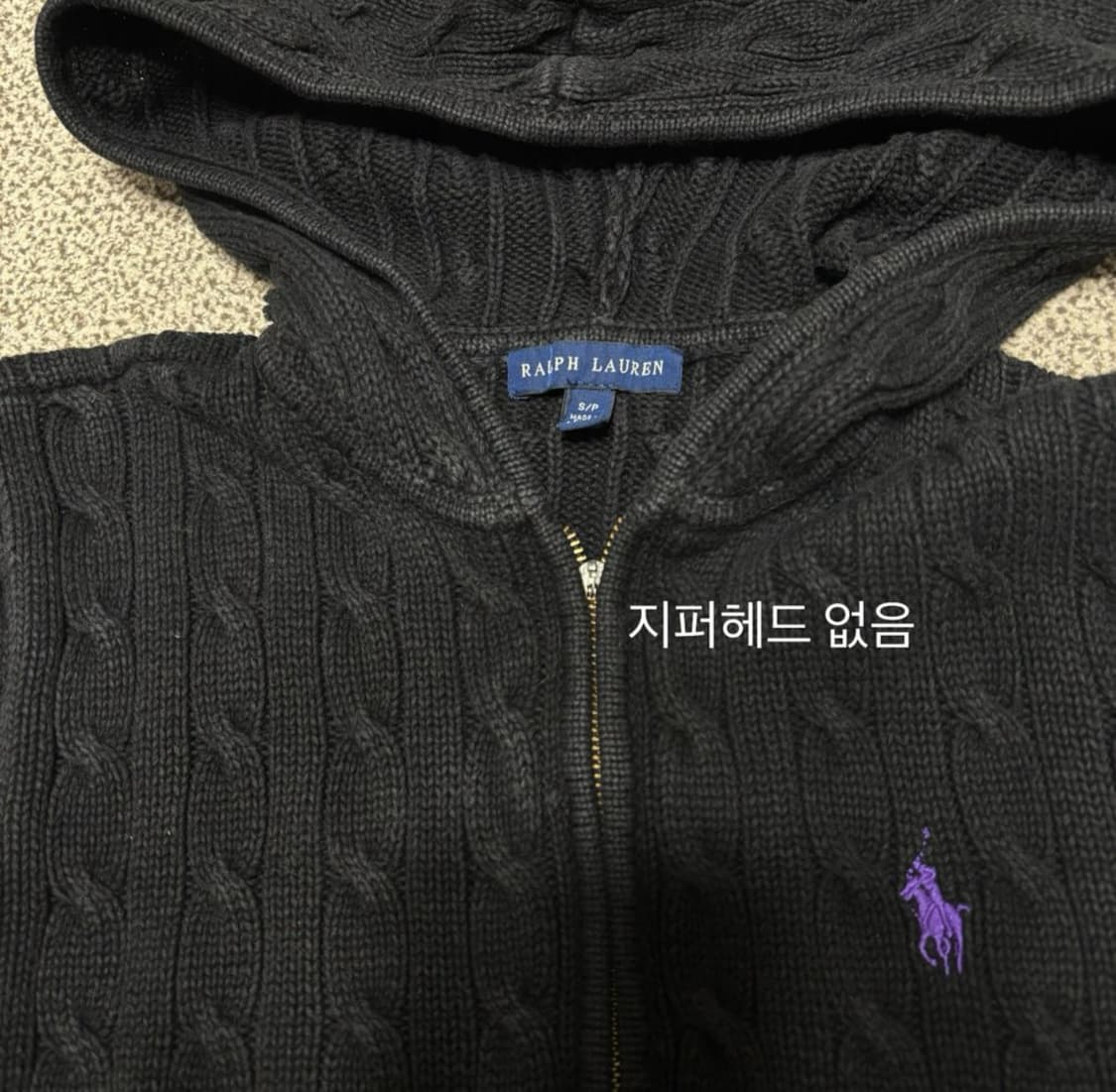 [택포] Woman's 폴로 랄프로렌 니트 후드집업 [A] 상품이미지3