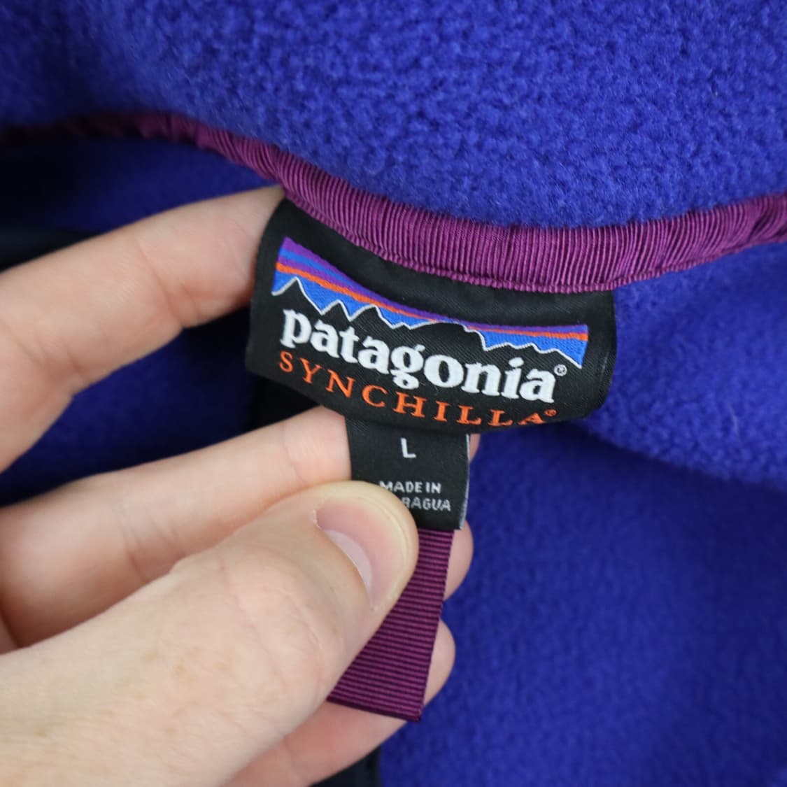 16FW 파타고니아 신칠라 스냅-T 블루/옐로우 상품이미지4