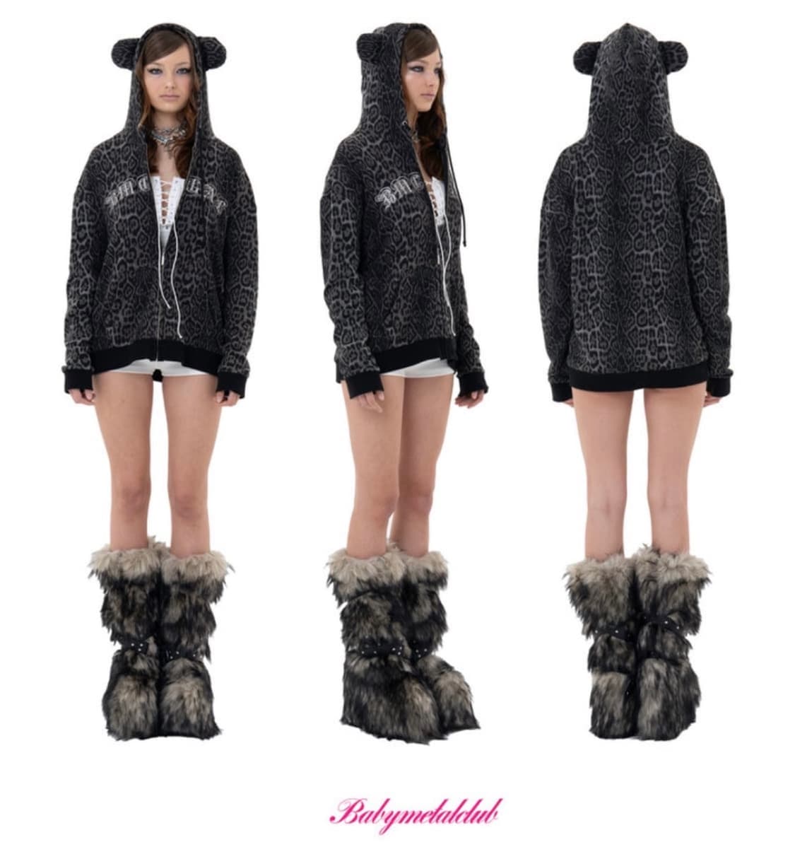 베이비메탈클럽 베어 후드 상품이미지2